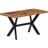 Esstisch 140 x 70 x 75 cm Massivholz Sheesham