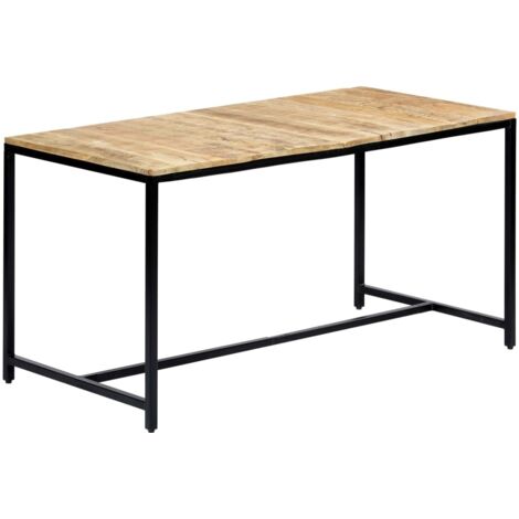 Esstisch 140x70x75 cm Massivholz Mango roh