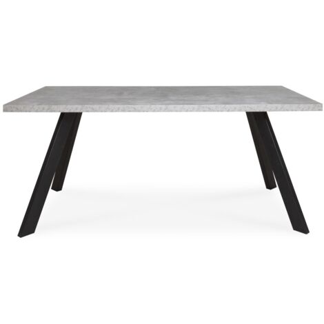 Esstisch 160X90 cm Beton und Anthrazitgrau - Lugo