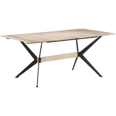 Esstisch 180x90x76 cm aus massivem Mangoholz