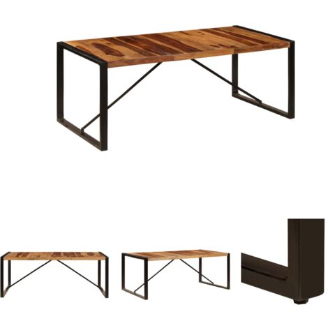 Esstisch 200 x 100 x 75 cm Massivholz Akazie vidaXL