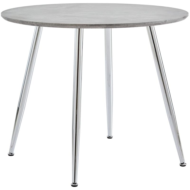 Esstisch Beton und Silbern 90x73,5 cm MDF
