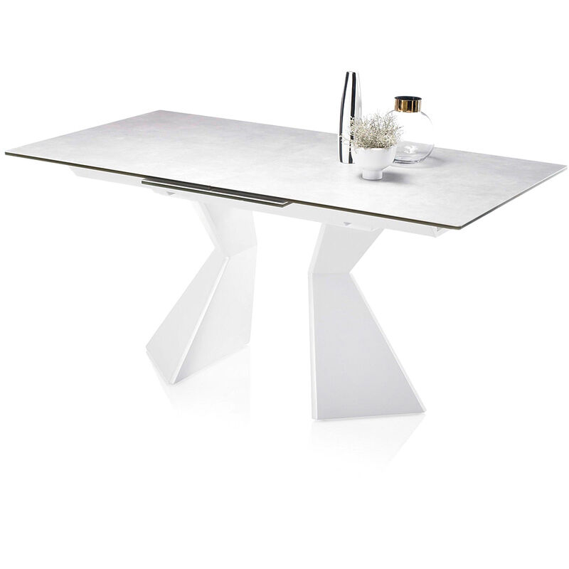 Esstisch erweiterbar KAPRUN-119 Tischplatte mit Keramikoberfläche, BxHxT: ca. 160-210x76x90 cm