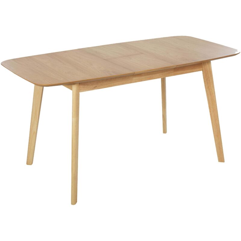 Beliani Ausziehbarer Esstisch Madox Helle Eiche 120/150 Cm 75 Cm