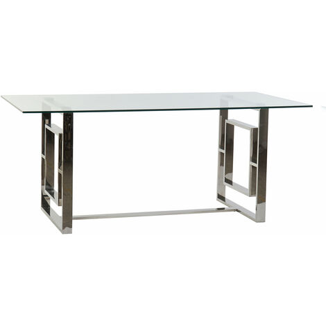 Esstisch in Stahlglas 180x90x75 Stahlglasmaterial Mehrfarbige Farbfamilie Esstische und Details Details
