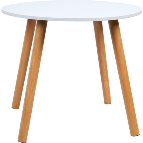 Esstisch mit massivem Holz Bein wasserdicht Nordic Style 60cm Runde Form Freizeit Couchtisch Home Furniture ,Couchtische