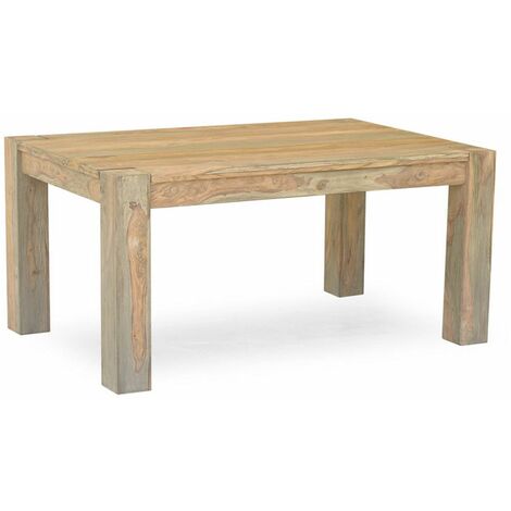 Esstisch Sheesham 160x90x76  grau geölt NATURE GREY 504