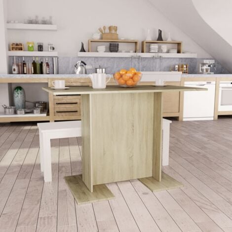 Esstisch Sonoma-Eiche 110x60x75 cm Holzwerkstoff vidaXL786906