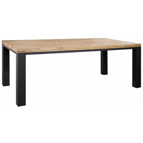 Esstisch Wildeiche 220x100x76 natur geölt VILLANDERS 120