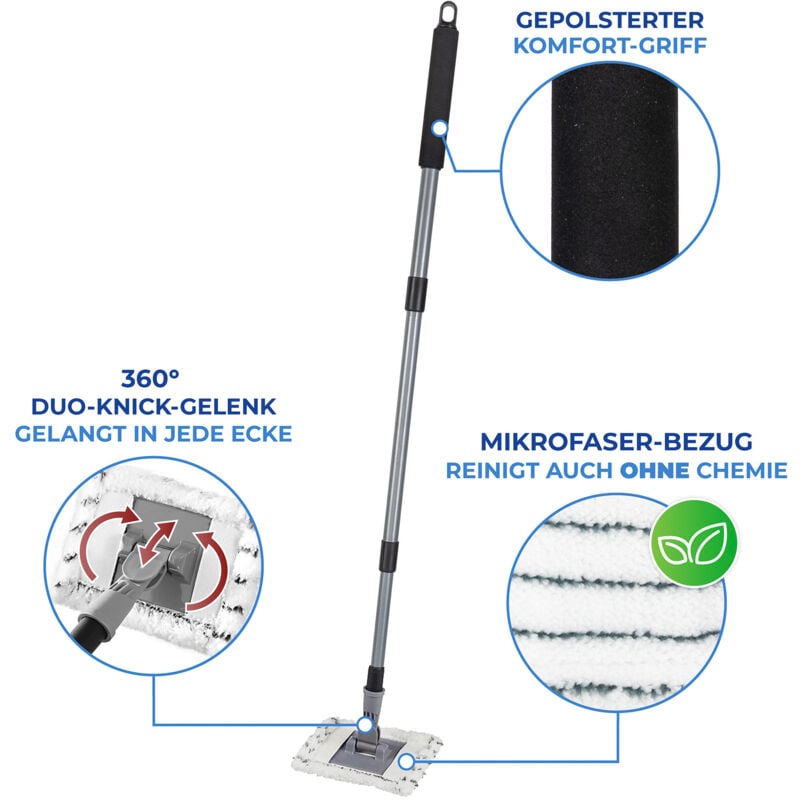 Wenko - Essuie-carrelage Pro + manche telescopic
