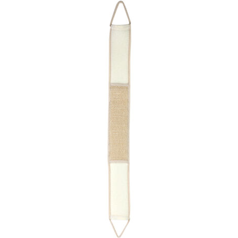 Essuie-dos Exfoliant Naturel Tissu Coton et Lin 80cm avec Corde Antidérapante