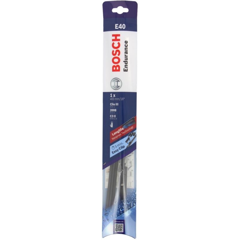 Bosch - Balai essuie glace Plat endurance E40