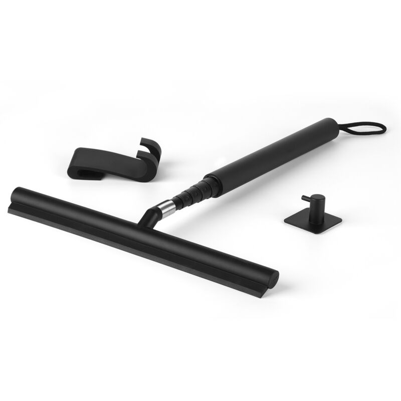 Essuie Glace Douche RéTractable, Longueur RéGlable Jusqu'à 120 CM Essuie Glace Douche en Silicone, Essuie Glace Vitre, Essuie Glace Sol Avec 2