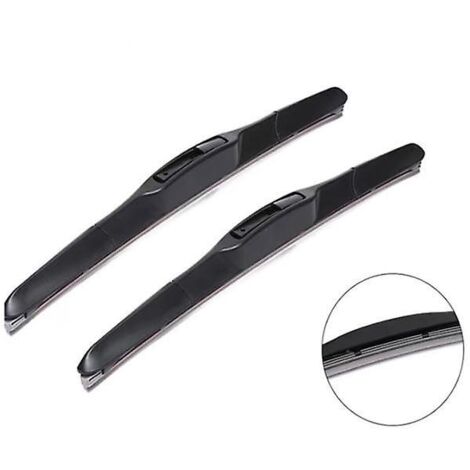 Essuie-glace en silicone à trois sections (18,45 cm)