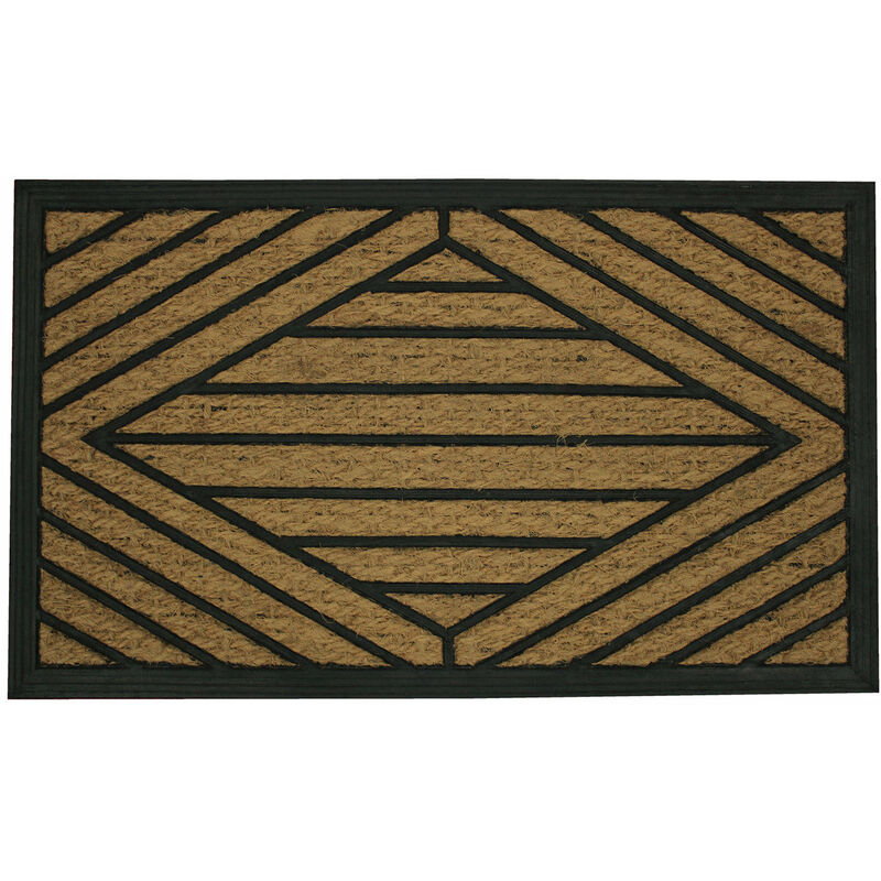 Douceur D'intérieur - Essuie-glace rectangulaire en fibre de coco lozys, 45 x 75 cm