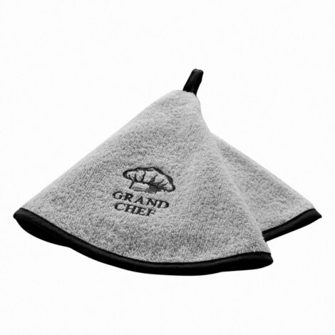 Essuie-Main en Éponge "Grand Chef" 60cm Blanc