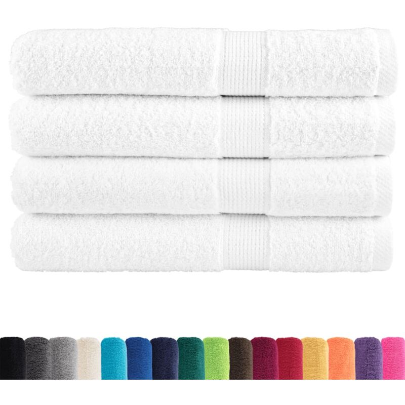 Vidaxl - Serviettes de sauna de qualité supérieure solund 4 pcs blanc