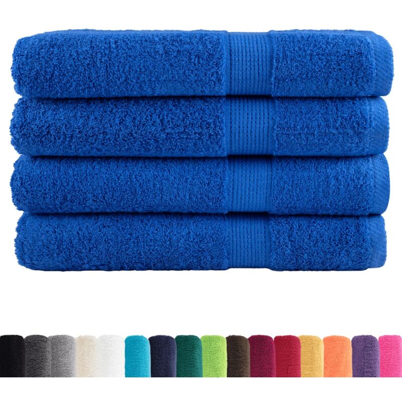 Vidaxl - Serviettes de qualité supérieure solund 4 pcs bleu 600 g/m²
