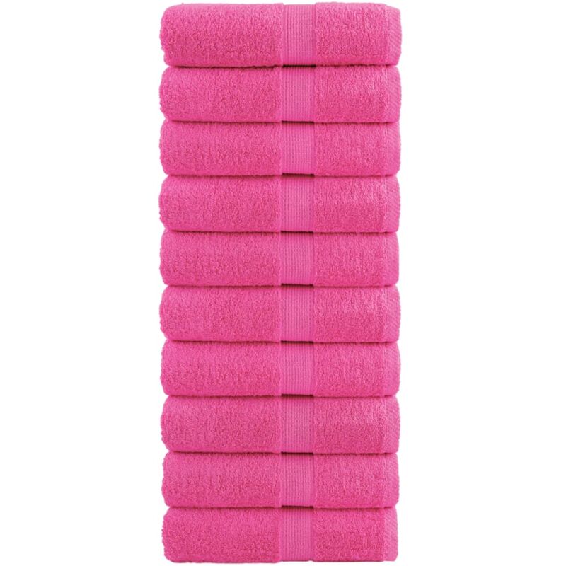 Serviettes d'invité de qualité supérieure solund 10 pcs rose Vidaxl