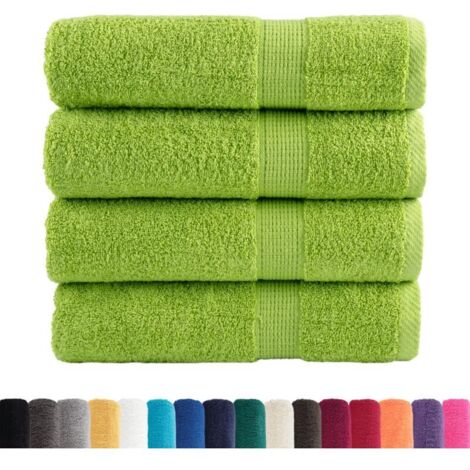 Essuie-mains de qualité supérieure  4 pcs vert pomme