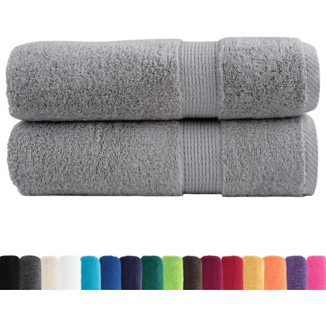 Essuie-mains de qualité supérieure SOLUND 2 pcs gris 600 g/m² CFW593030