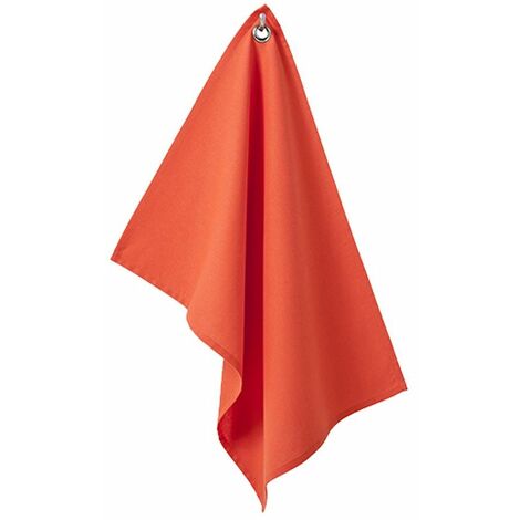 Essuie mains en coton couleur Corail 50 x 70 cm