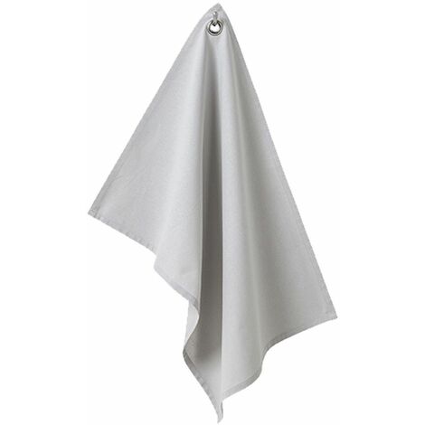 Essuie mains en coton couleur Zinc 50 x 70 cm