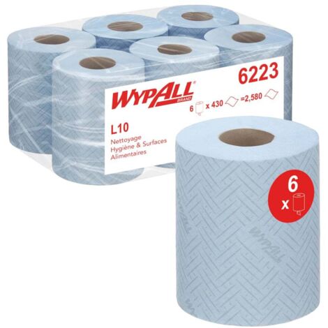 Essuie-tout Kimberly Clark WYPALL WypAll Rouleau Bleu, 2580 essuyeurs ( Prix pour Paquet de 6 )
