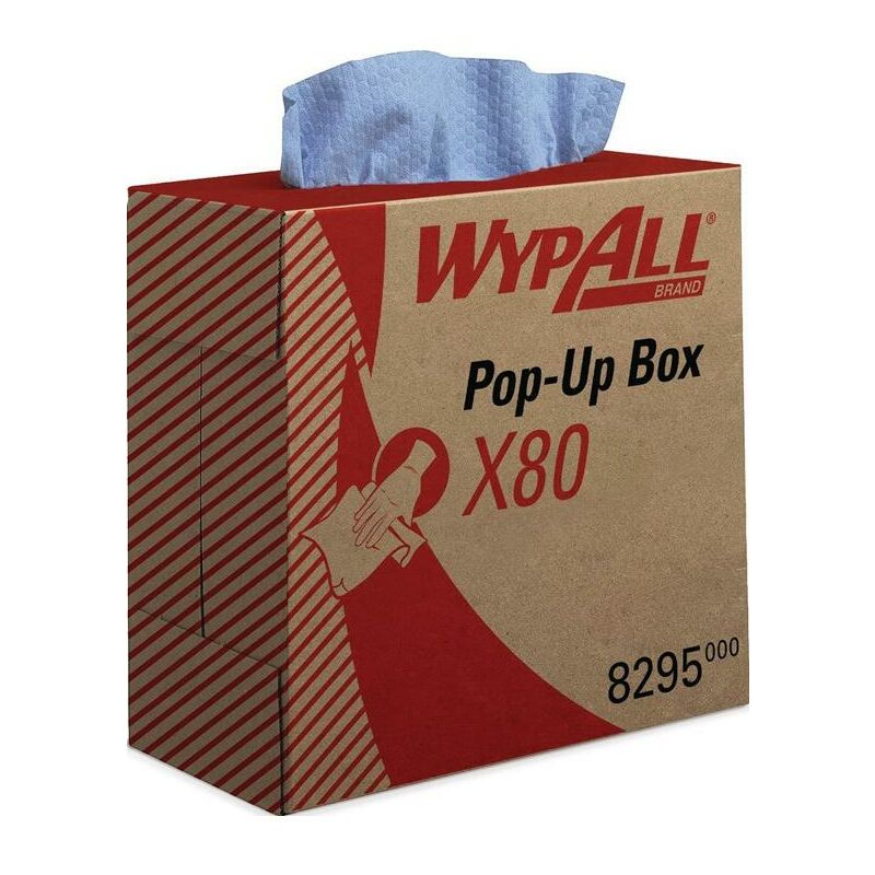 Wypall - Torchon ® X80 8295 L427xl212environ mm bleu 1 couche