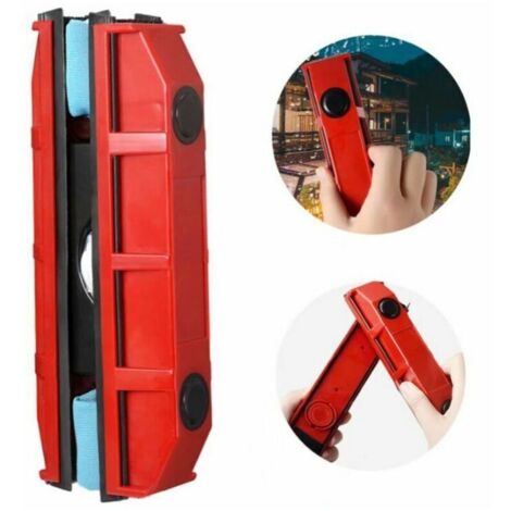 Essuie - vitre magnétique double face gratte - vitres grattoir essuie - vitres brosse de nettoyage de fenêtre brosse à outils de nettoyage
