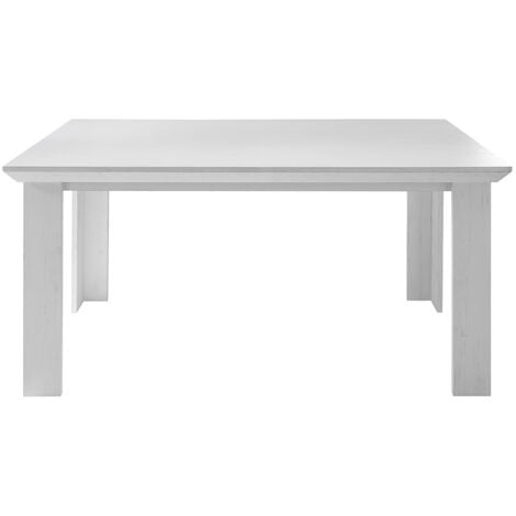 Esszimmer-Tisch WINGST-61 im Landhaus Stil Dekor Pinie weiß Nb. B/H/T ca. 158x76x88cm