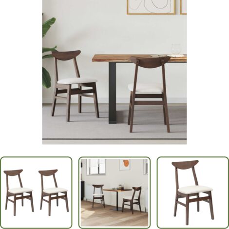 Esszimmermöbel - Esszimmerstühle 2 pcs Hellbraun 42 x 47.5 x 81 cm