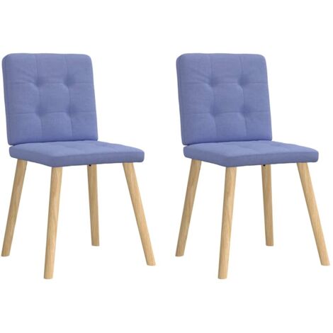 Esszimmerstühle 2 Stk. Jeansblau Stoff vidaXL