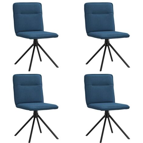 Esszimmerstühle 4 Stk. Blau Stoff vidaXL