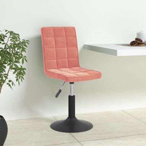 Esszimmerstühle 6 Stk. Drehbar Rosa Samt vidaXL