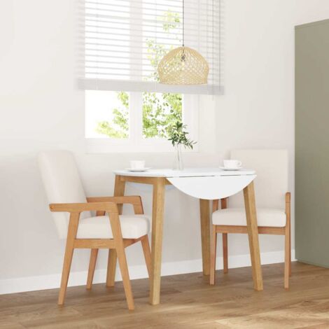 Massivholz Gummibaum vidaXL