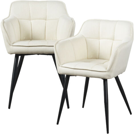 Esszimmerstuhl 2er Set Birmingham Beige [en.casa]