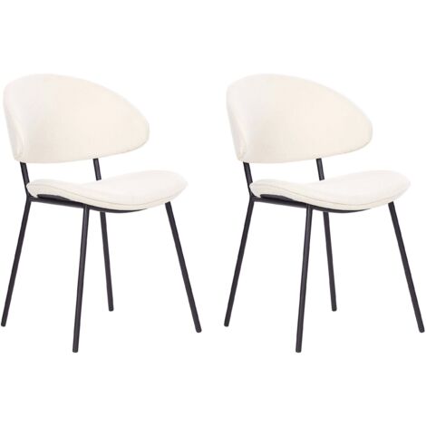 Esszimmerstuhl 2er Set KIANA Hellbeige