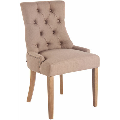 Esszimmerstuhl Aberdeen Stoff taupe antik-hell