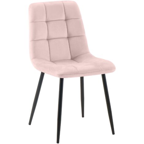 Esszimmerstuhl Antibes Samt pink