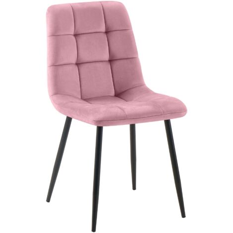 Esszimmerstuhl Antibes Samt rosa