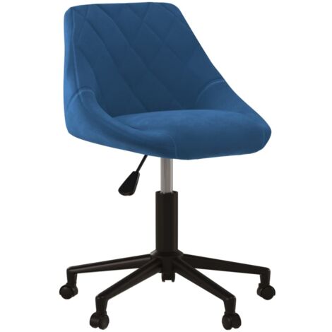 Esszimmerstuhl Drehbar Blau Samt
