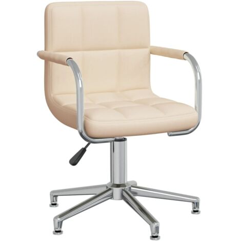Esszimmerstuhl Drehbar Creme Stoff