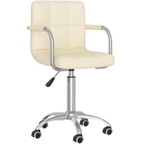 Esszimmerstuhl Drehbar Creme Stoff