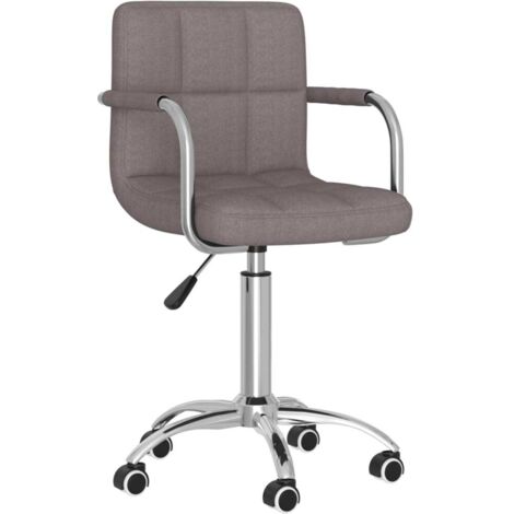 Esszimmerstuhl Drehbar Taupe Stoff