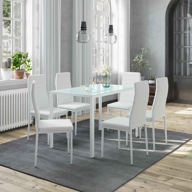 Vicco - Esszimmerstuhl Grand, Weiß, 42.5 X 48 Cm 6er Set