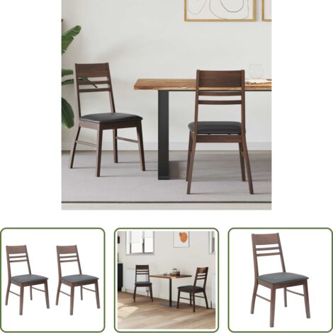 Esszimmerstuhl Set - Esszimmerstühle 2 pcs Hellbraun 43 x 54 x 89 cm