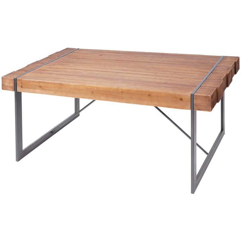 Esszimmertisch 892, Esstisch Tisch, Tanne Holz rustikal massiv FSC-zertifiziert ~ braun 80x160x90cm - HHG