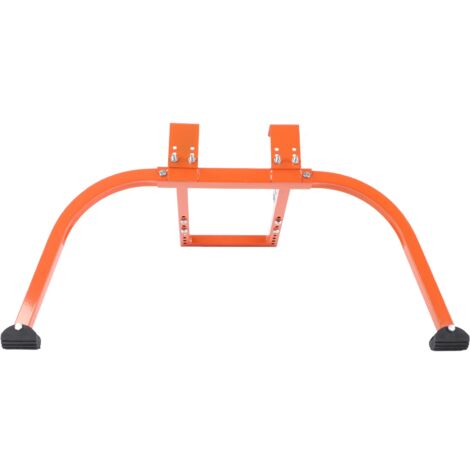 Estabilizador de escalera de acero, gancho de techo de escalera de acero para subir, color naranja