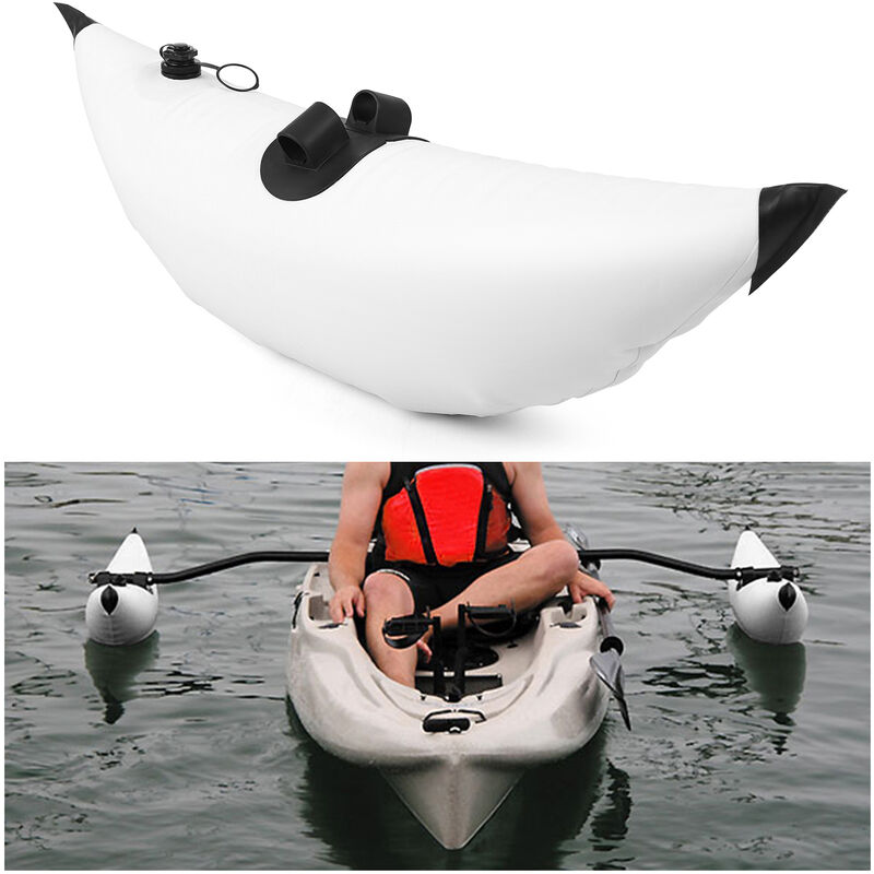 

Estabilizador inflable del PVC del kayak,Flotador inflable,blanco